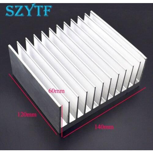 1pcs Heat sink 140*60*120MM high-quality radiator amplifier thick aluminum
