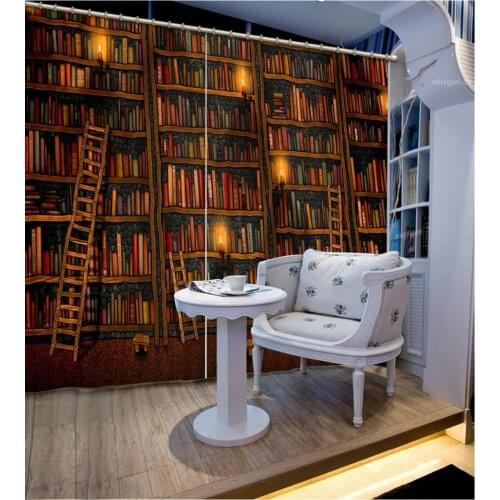 3d Curtains Blackout for Living Room Kids Bedroom Fabric book curtains