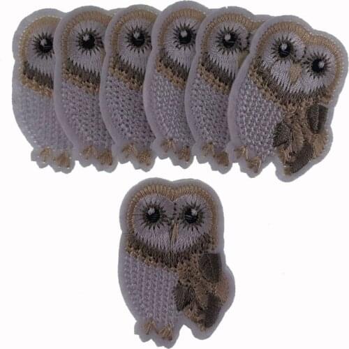 5Pcs Animal Owl Embroidery iron on patches for clothes Kid Applique Sewing DIY Badges Stickers Decorative Accessories