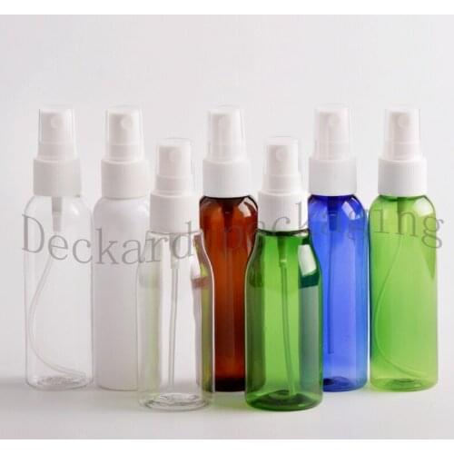 60pcs/lot 60ml Plastic Perfume Bottle Refillable Mist Sprayer Bottle Promotion Sample Atomizer Empty Perfume Test Vials