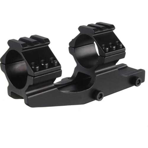 Quick Release ScopE-mount 25/30mm Dual Ring Cantilever Heavy Duty Rail 20mm Weaver Base for Hunting Riflescope/Flashlight