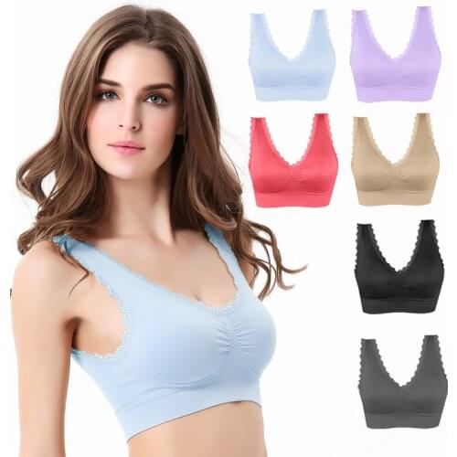 Maternity Bra Wireless Lace Yoga Running Sports Underwear Bra for Pregnant Women Nursing Bra Gather Vest Girl Sleeping Bra