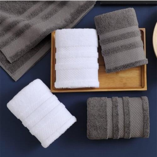 Pure Cotton Bath Towel Absorbent Adult Bath Towels Solid Color Soft Face Hand Shower Towel For Bathroom Washcloth