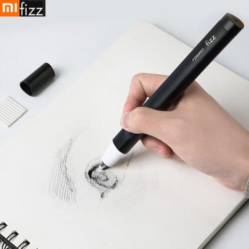 Xiaomi Fizz Electric Eraser Kit Automatic Eraser Thickness Adjustable Rubber with Extra Eraser for Working Learning Erasure
