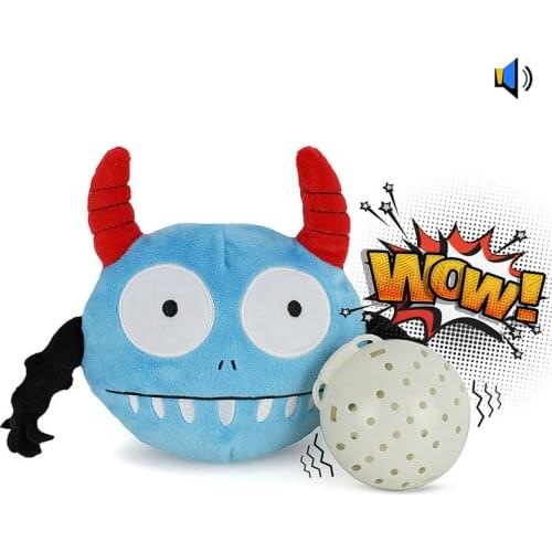 Dog toys with pet products sound and vibration electric ball dog catching and bouncing paipaipaipaipai animal plush toy ball