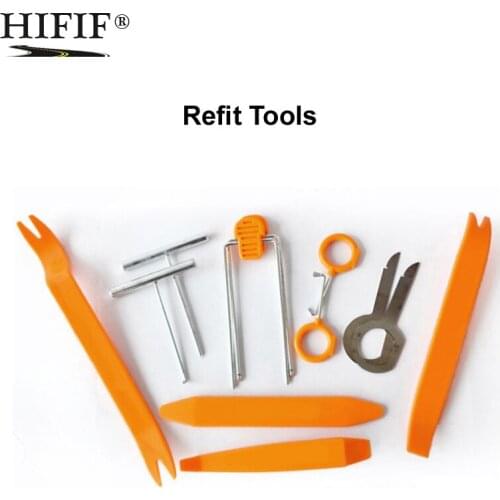 12pcs/set Professional Vehicle Dash Trim Tool Car Door Panel Audio Dismantle Remove Install Pry Kit Refit Set Repairing Tools