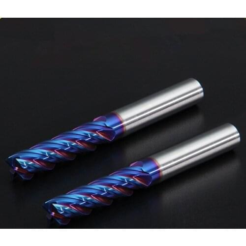 1PCS Endmill Milling Tools HRC65 4 Flute Alloy Carbide Tungsten Steel Milling Cutter End Mill Metal Cutter 4mm 6mm 8mm 10mm 12mm