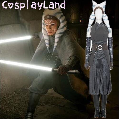 The Mandalorian Ahsoka Tano Cosplay Costume Halloween Party Costumes Superhero Outfit Fancy Women Clothing Mandalorian Show Suit