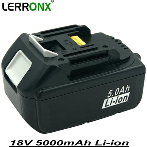 18V 5000mAh Li ion Power tools Replacement battery For Makita BL1815 BL1850 LXT400 BL1840 BL1830 BL1860 Rechargeable batteries