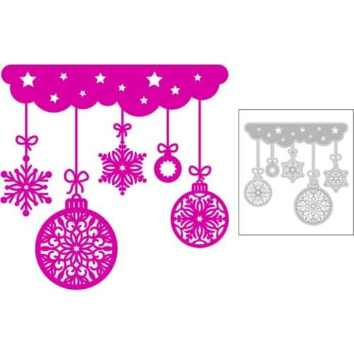 2020 New Christmas Snowflake Decoration Metal Cutting Dies Star Die Cut Scrapbooking For Craft Card Album Making no Stamps Sets