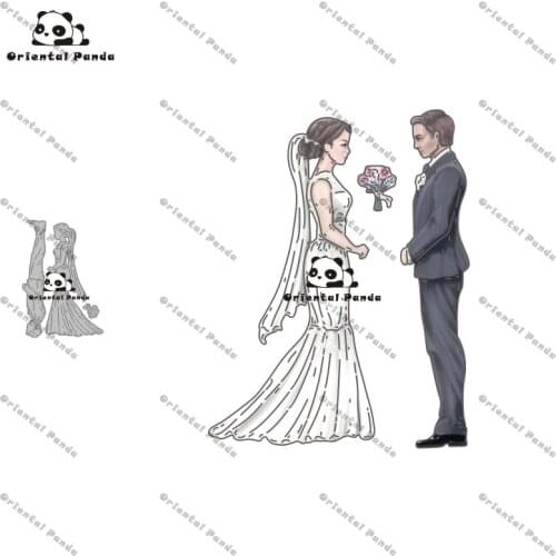 New Dies 2020 Bridegroom and bride Metal Cutting Dies diy Dies photo album cutting dies Scrapbooking Stencil Die Cuts