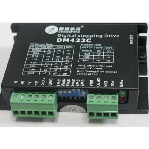 NEW LeadShine DM422C, 2 Phase Stepper Motor Driver, Up to 40VDC / 2.2A / 512 microstep