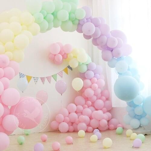 Wholesale Pastel Kid Toy Party Decoration 5//10/18/36 Inch Pastell Macarons Balloons Garland Baby Shower Organic Balloon Arch
