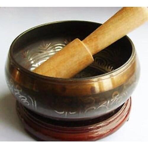 Excellent Old Tibetan Copper Singing Bowl 10cm