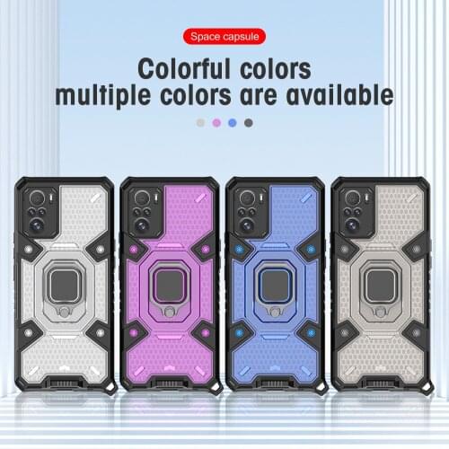 Shockproof Cases For Xiaomi Poco F3 Ring Stand Phone Cover Fundas For Redmi Note 10 10s 9 9s 9t 9a 9c 8 Pro Poxo M3 X3 NFC 4G 5G
