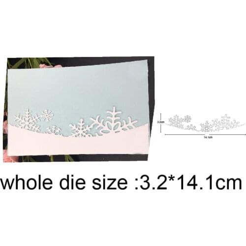 Christmas Snowflakes Border Metal Cutting Dies stamp and dies Stencils DIY Scrapbooking dies Album Card Making Embossing Die Cut