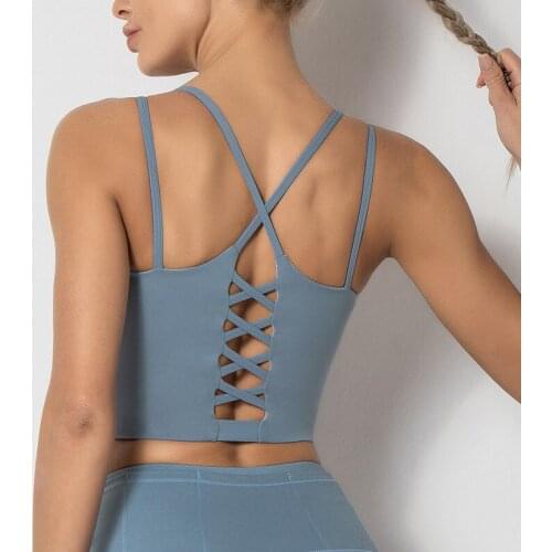 Sports Underwear Female Spring And Summer Models Shockproof Gathered Yoga Vest Running Fitness Bra Wear Beautiful Back Bra