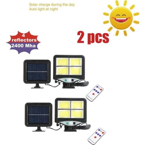 LEDs Solar Lamp Garden Motion Sensor Light Solar Panel Power Lights Outdoor Waterproof Separate Street Path Security Wall Lamp r