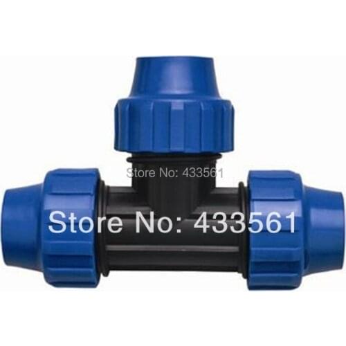 Tee pipe fittings connector for sanitary tube /irrigation/gardening hose application