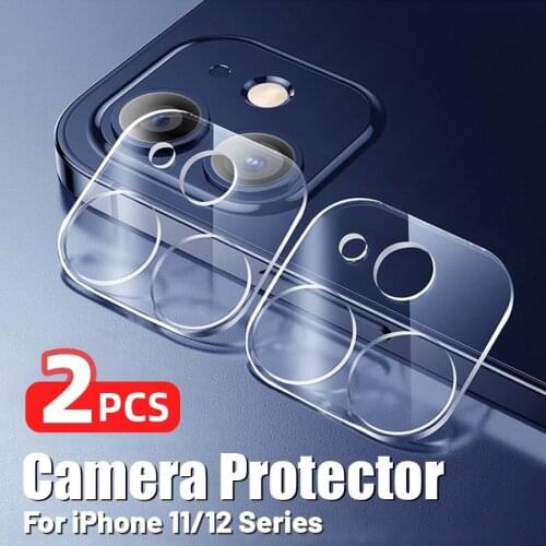 2PCS/Lot HD Ultra Thin Back Camera Lens Tempered Glass Screen Protector for iPhone 11 / 11 Pro / 11 Pro Max / 12 / 12 Pro