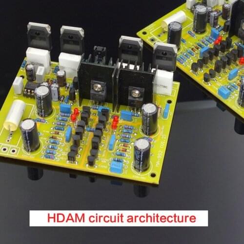 YWJJX DC30-63V 150W High Power Amplifier Board DIY MA-9 Amplifier HDAM Circuit Architecture Kit/finished Board 109*82MM