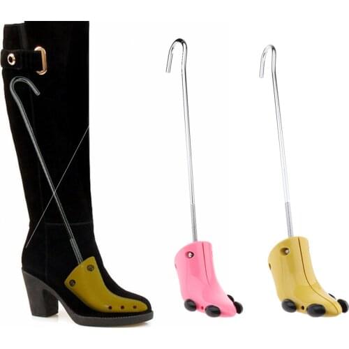 1pc Durable Plastic Metal Unisex Left Right Shoe Boot Tree Stretcher Shaper Expander