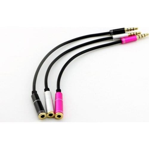 1x CTIA to OMTP Adapter Converter Cable Headphones Handsfree Earphones 3.5mm 4pole Male to Female Audio Cable 18cm