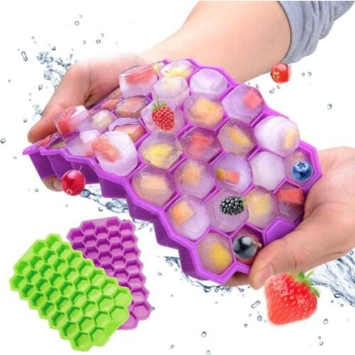 37 Cubes Ice Tray Cube Mold DIY Honeycomb Shape Ice Cube ray mold Ice Cream Party Cold Drink Bar Cold Drink Tools
