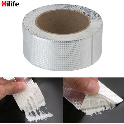 5M Thicken Butyl Tape Home Renovation Tools Thicken Super Repair Crack Waterproof Duct Tape Aluminum Foil Adhesive Tape
