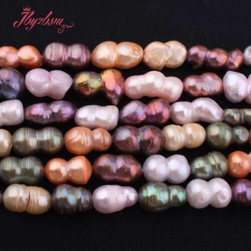 8x13-10x18mm Peanut Multicolor Freshwater Pearl Natural Stone Beads For Necklace Bracelet Jewelry Making 14.5" Free Shipping
