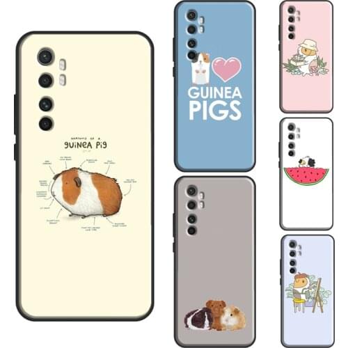 Funny Cartoon Guinea Pig Case For POCO X3 Pro M3 F2 F3 Phone Cover For Xiaomi Mi Note 10 Lite Mi 11 Ultra 10T Pro