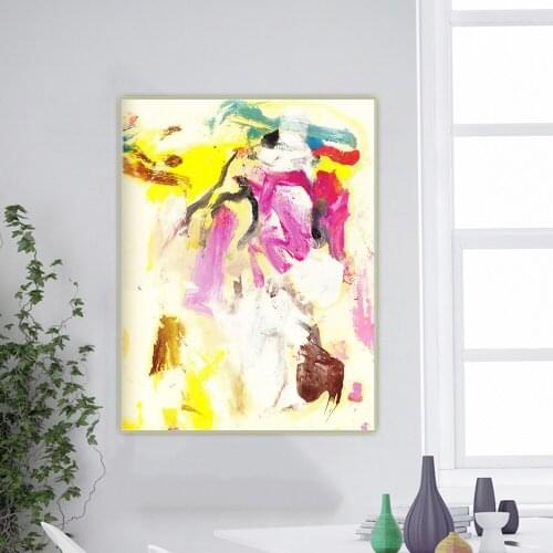 Citon Willem De Kooning《Untitled》Canvas Art Oil Painting Artwork Poster Picture Wall Hanging Decor Home Living Room Decoration