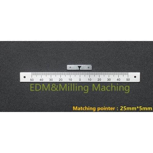 Bridgeport Milling Machine Part 0-50 Degree Angle Plate Scale Ruler With Pointer For CNC Milling machine, lathe, grinder