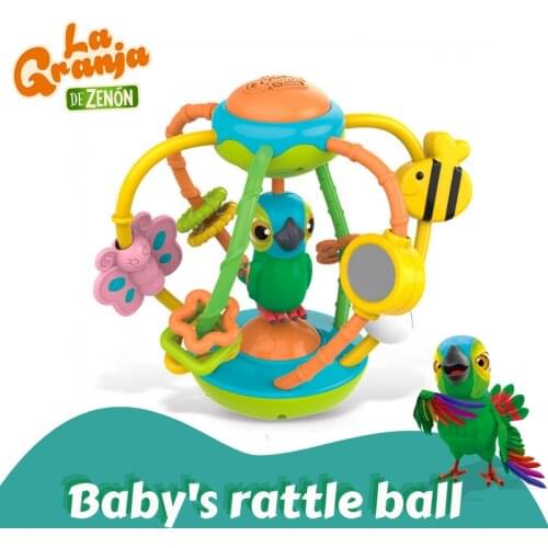 La Granja De Zenon Baby Toys Rattles Activity Ball, Teether， Shaker, Grab and Spin Rattle, Crawling Educational Gifts for Baby I