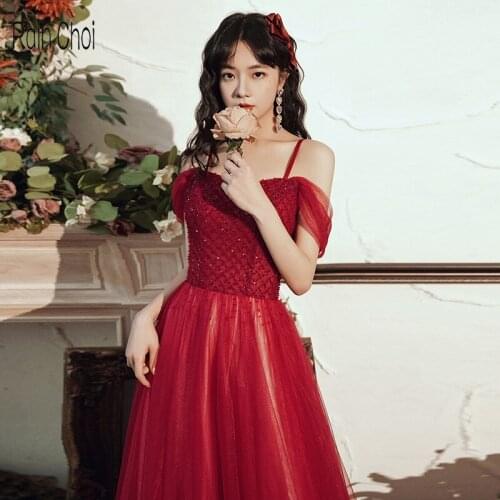 Long Formal Prom Dress Beading Party Gown Long Evening dresses