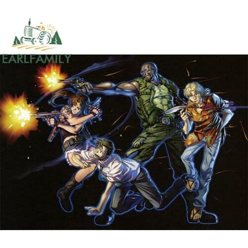 EARLFAMILY 13cm x 9.2cm for Black Lagoon Revy Car Assessoires Stickers Occlusion Scratch Decal Personality Bumper Decoration