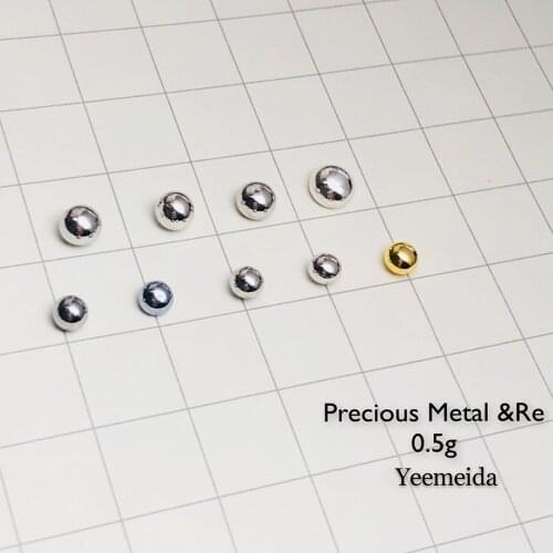 Element 0.5g of each Solid Ruthenium Rhodium Palladium Silver Osmium Iridium Platinum Gold Rhenium Metal