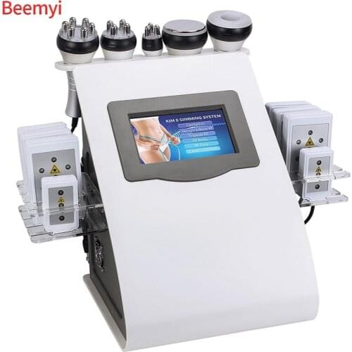 2020 Hot 6 In1 Vacuum Laser Radio Frequency RF Slimming Ultrasonic Beauty Machine Facial Wrinkle Elimination Tightening Lifting