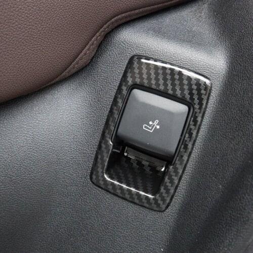 ABS Matte/Carbon Fibre For BMW X3 G01 X4 G02 2018 2019 Car Rear Seat adjustment Switch Cover Trim accessories Car Styling 2pcs