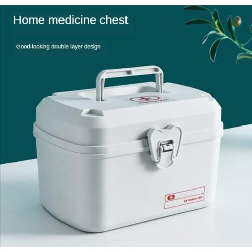 Medicine Box Household Medicine Box Drug Storage Case Childrens Family Pack Small Portable Visiting Emergency Medical Kit