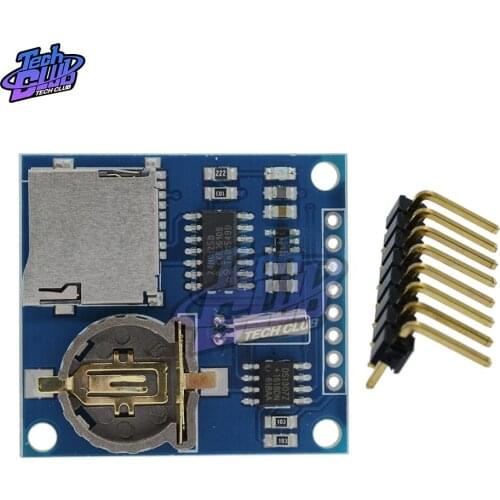 Mini DS1307 Data Logger Module Logging Shield for Arduino Raspberry Pi Logging Recorder Data Logger Module Shield V1.0 SD Card
