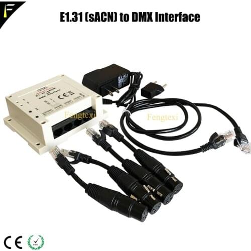 Multicast Format E1.31 (sACN) to DMX Interface / Bridge for Madrix, MagicQ 4 DMX universes of 2048 channels