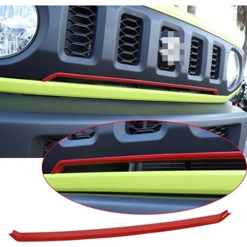 ABS for Suzuki Jimny 2019+ Front Mesh Trim Front Bumper Grill Front Grill Trim Front Bumper Decoration Front Grill Bumper Trim