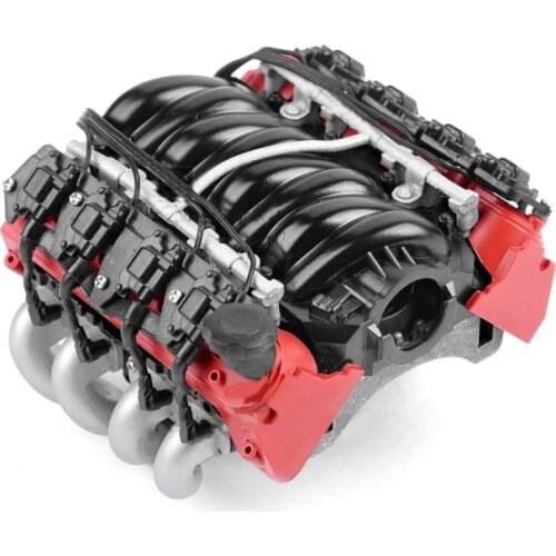 2020 New LS7 V8 Engine Motor Cooling Fan Radiator for 1/10 RC TRX4 TRX6 SCX10 90046 VS4 For RC Cars Crawler Parts