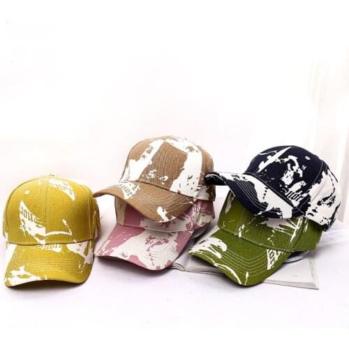 2021 New Fashion Mens and Womens Baseball Caps Outdoor Sunscreen Sun Hat Tie-dye Ponytail Baseball Cap Peaked Cap Rebound Cap