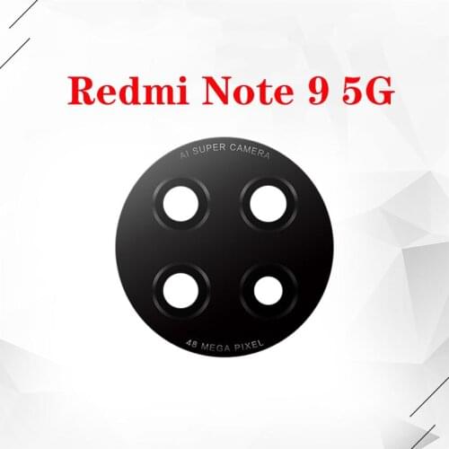 Original rear back camera lens glass replacement for Redmi Note 9 5G