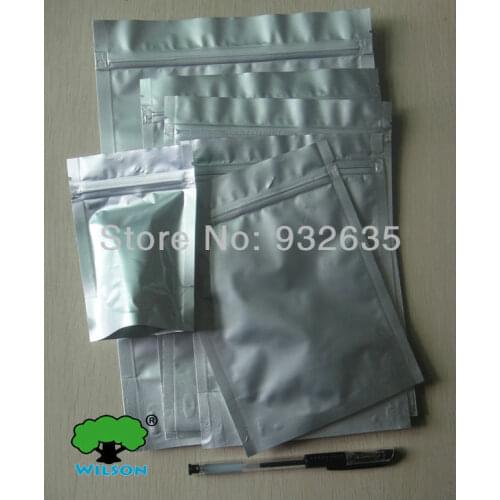 23x35+5cm (9.1''X13.8''+2'') 20 PCS 4.7 mils heavy duty aluminum foil stand up zip lock mylar bag Free shipping