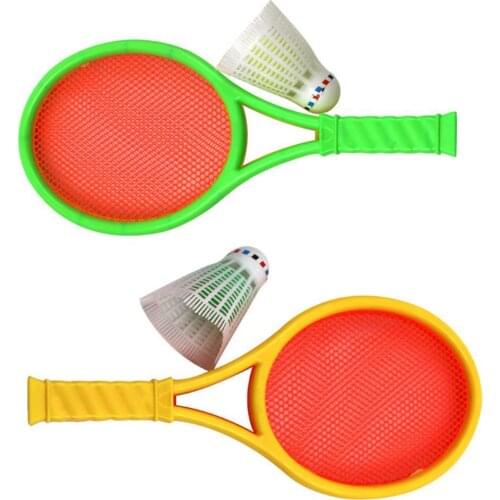 Portable Badminton Rackets Ball Set Family Youth Children Sports Leisure Toy Outdoor Indoor Parent-Child Interactive Game