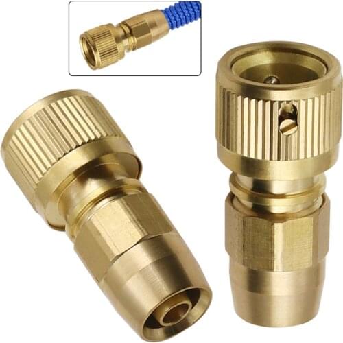 1Pcs 3/8Inch Garden Hose Connector Water Pipe Connectors Brass Magic Gardening Expandable Retractable Car Wash connector