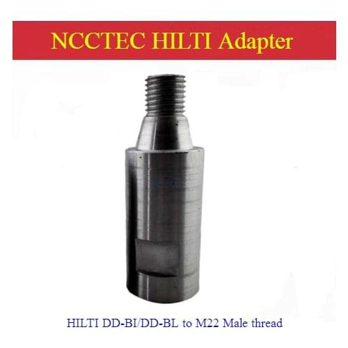 Adapter adaptor connector HILTI DD-BI/DD-BL to M22 1/2'' BSP Male thread for Diamond Core Drill Bits Machines converter